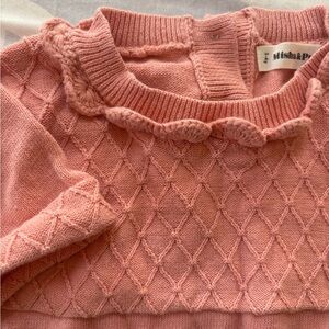 Misha And Puff | Melon cotton Eloise Pullover 3-4 years